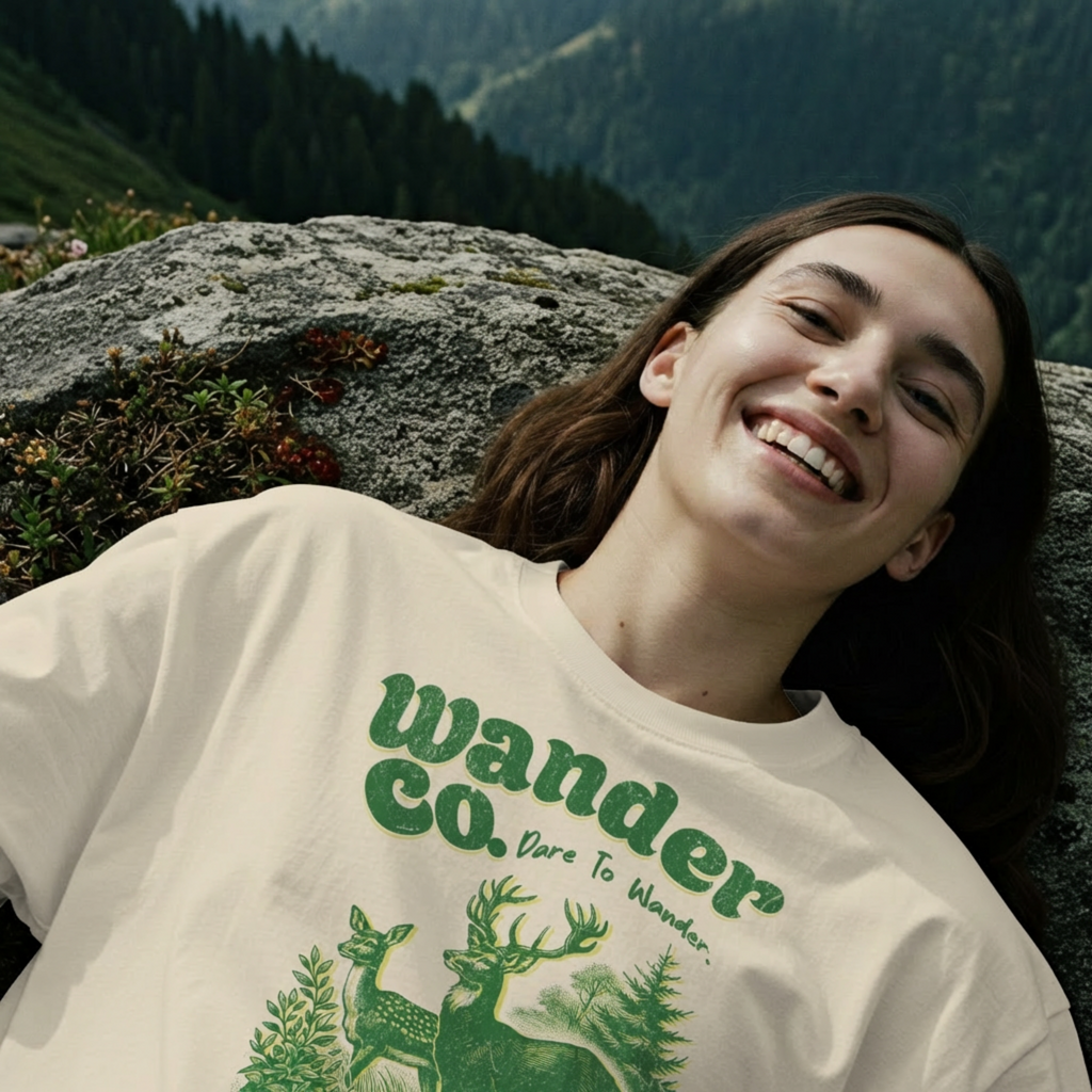 Wander Co. Dare to Wander Outdoor Vintage Graphic T-Shirt